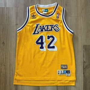 Adidas NBA Retired Jersey LA Lakers James WORTHY #42 Yellow USA Youth Large +2